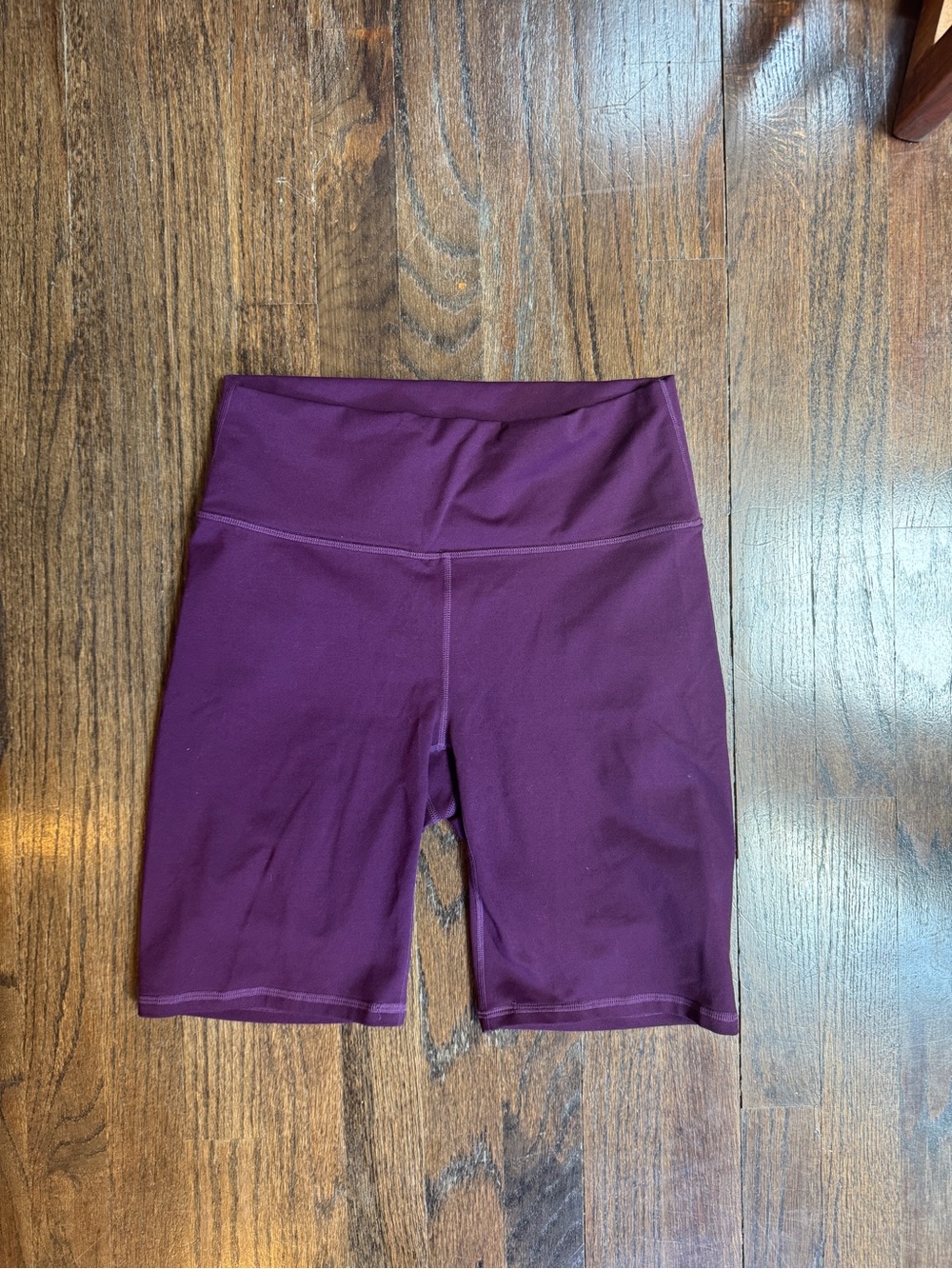 Fabletics High-Waist Women's Bike Shorts - Deep Plum